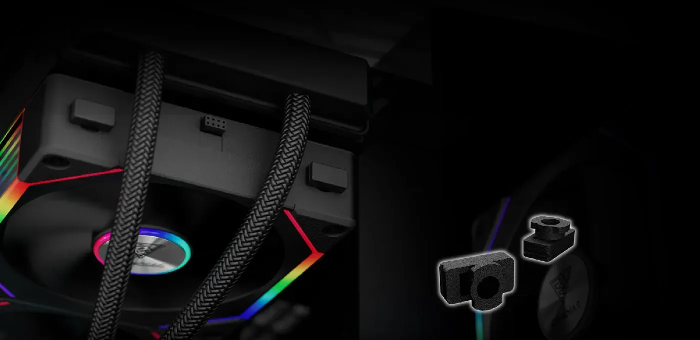 Gamdias P2 1203 RGB Case Fans Installation Flexibility